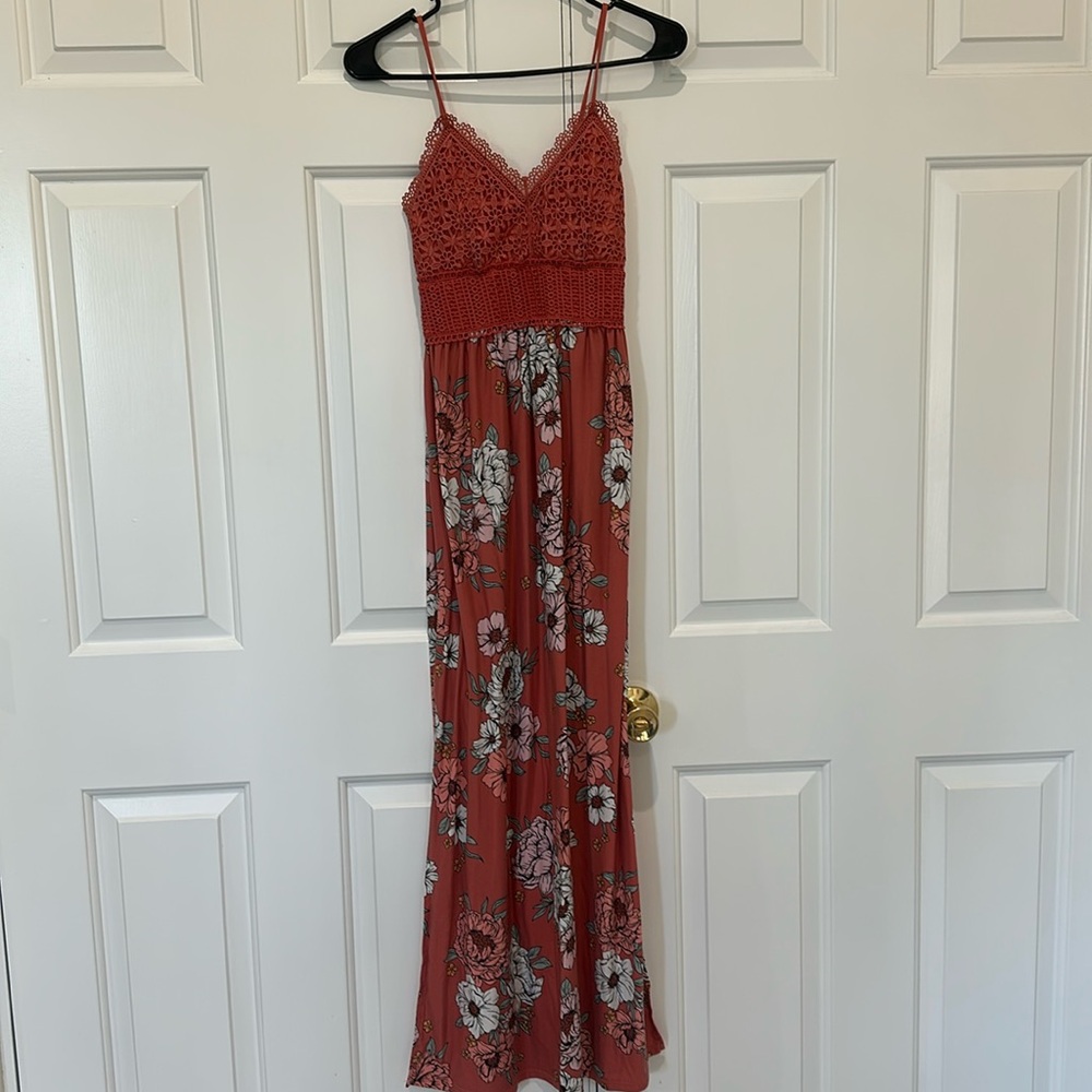 Coral Maxi Dress